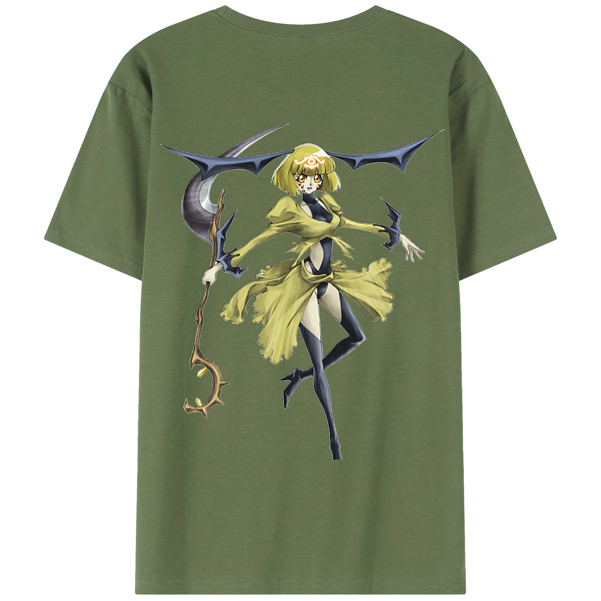 （画像用） 遊☆戯☆王 Yu-Gi-Oh! 綿100％ メンズ半袖Tシャツ（バックプリント） 通気性